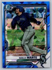 2021 Bowman Draft Chrome Sapphire #BDC-147 Noelvi Marte Seattle Mariners