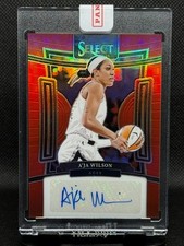 2024 SELECT WNBA AJA WILSON SIGNATURE RED PRIZM 88/99 #SG-AW LAS VEGAS ACES