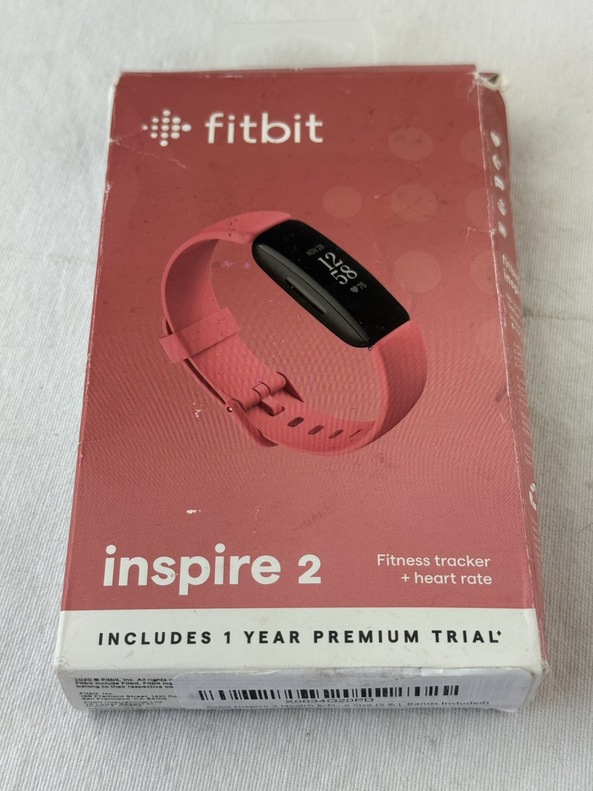 Fitbit Inspire 2 Activity Tracker – Black/Desert Rose (smashed box)