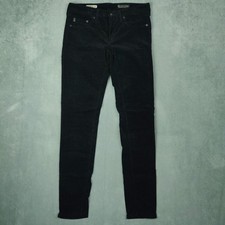 AG Adriano Goldschmied Size 29R Black Jegging Super Skinny Fit Corduroy USA Made