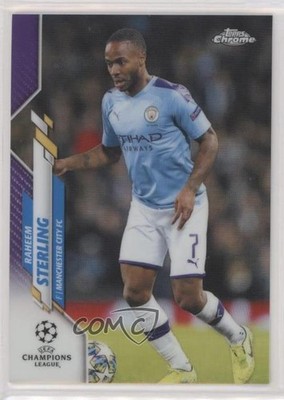 2019 Chrome UEFA Champions League Purple Refractor /250 Raheem Sterling #28 n0c