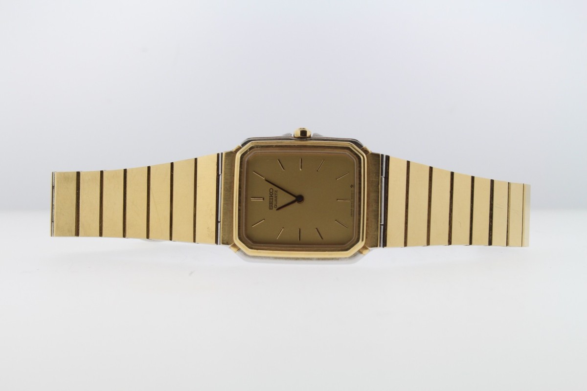 時計 SEIKO QUARTZ SGP 9021-5150 QUARTZ Seiko Quartz 9020-5150 Gold Tone Tank Watch | eBay