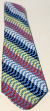 Wembley Wavy Tie Vintage 60's 70's Kipper 4" Wide