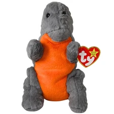 Ty Beanie Baby - Emmett the Dinosaur, 30th Anniversary, MWMT Stuffed Animal Toy