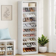 Shoe Stora Cabinet, 10 Tiers Freestanding Shoe Cabinets, Wooden Shoes