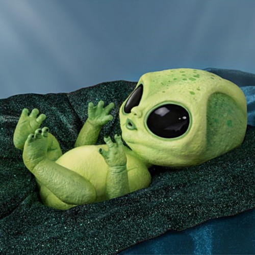 Ashton Drake Lumina Alien Baby Doll with Glow-In-The-Dark Vinyl Skin 16" - Picture 7 of 7