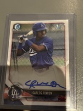 2018 Bowman Chrome - Prospect Autographs Carlos Rincon #Cpa-Cri (AU, RC)