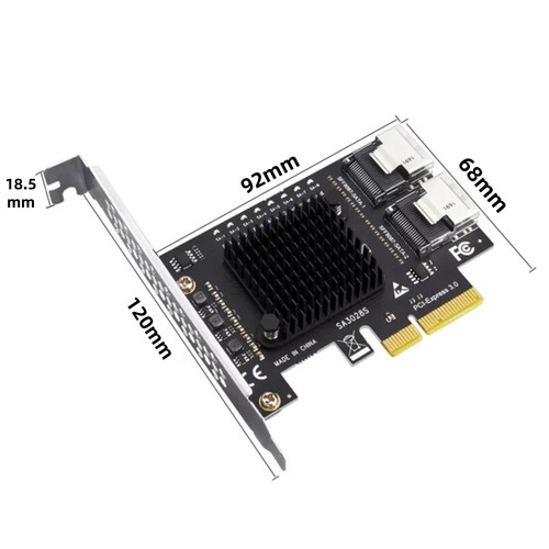 6Gbps SFF-8087 Mini-SAS SATA 3.0 Expansion Card 8Ports HDD SSD Cable - Afbeelding 13 van 23
