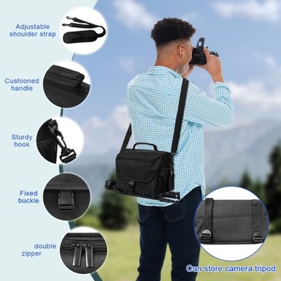 Multiple Compartment Camera Storage Bag Waterproof Lightweight Polyester