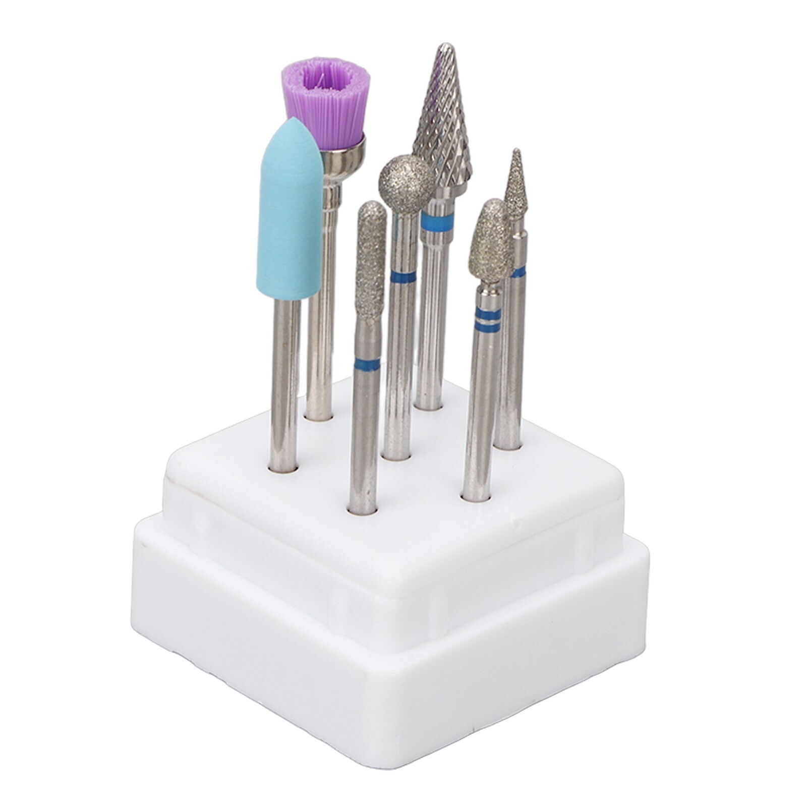 7pcs Nail Drill Bit Set Stainless Steel Portable Professional Fast Removal Nail