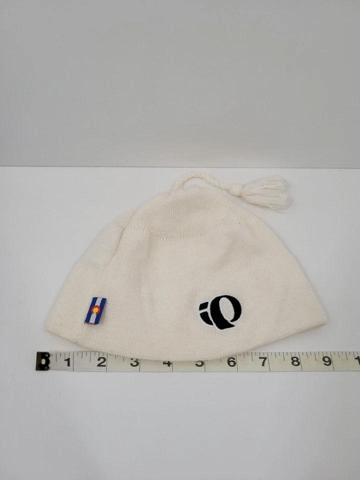 Pearl Izumi Mezcla de Lana Blanco Borla Ciclismo Gorro Adulto Talla Única Sombrero Gorra Foto 2 de 3