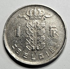 1952 Belgium 1 One Franc - Dutch Text - Copper Nickel - Belgian - World Coin