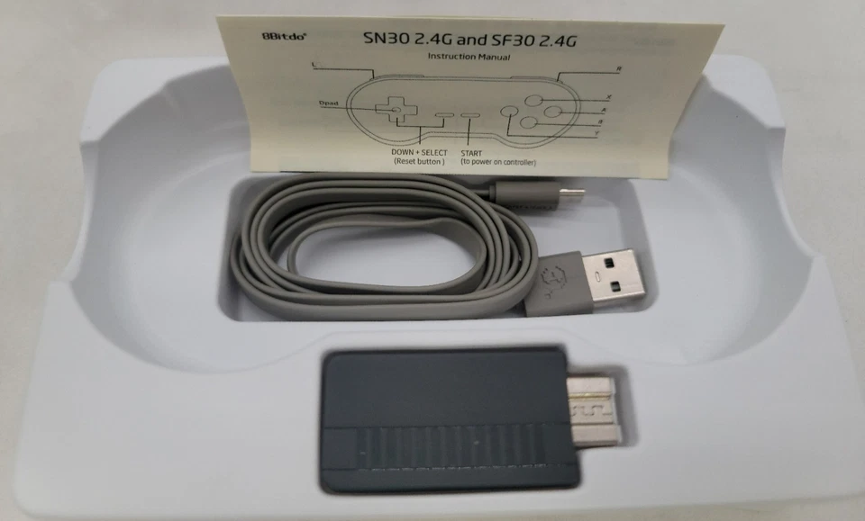 Gamepad sem fio 8Bitdo SN30 2.4G para edição clássica original SNES/SFC - Imagem 3 de 4