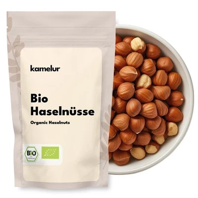KAMELUR (22,90 EUR/kg) 1kg di nocciole BIO semi di nocciola intere senza guscio non trattate