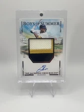 2025 Boys of Summer Jackson Chourio JMS-JC Jumbo Patch Auto /49