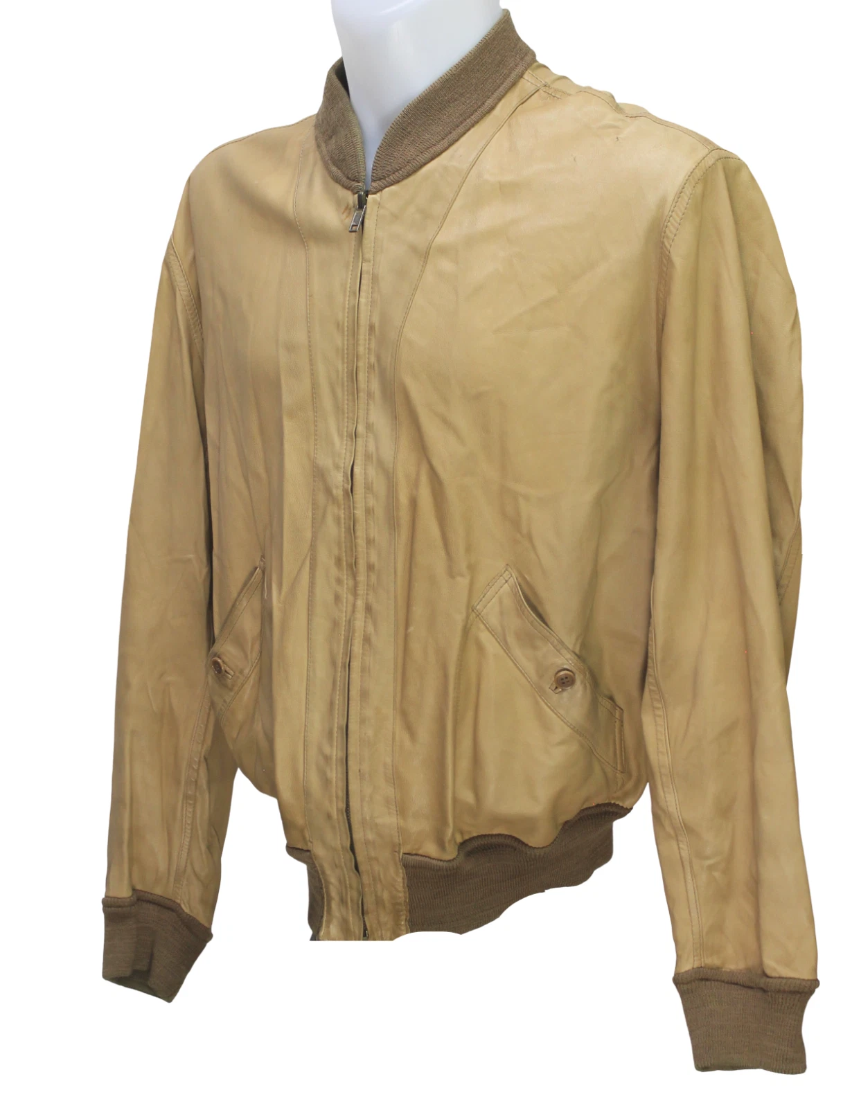 Bally of Switzerland Soft Leather Reversible Bomber Jacket Camel Italy Size 40 - product detail image 14