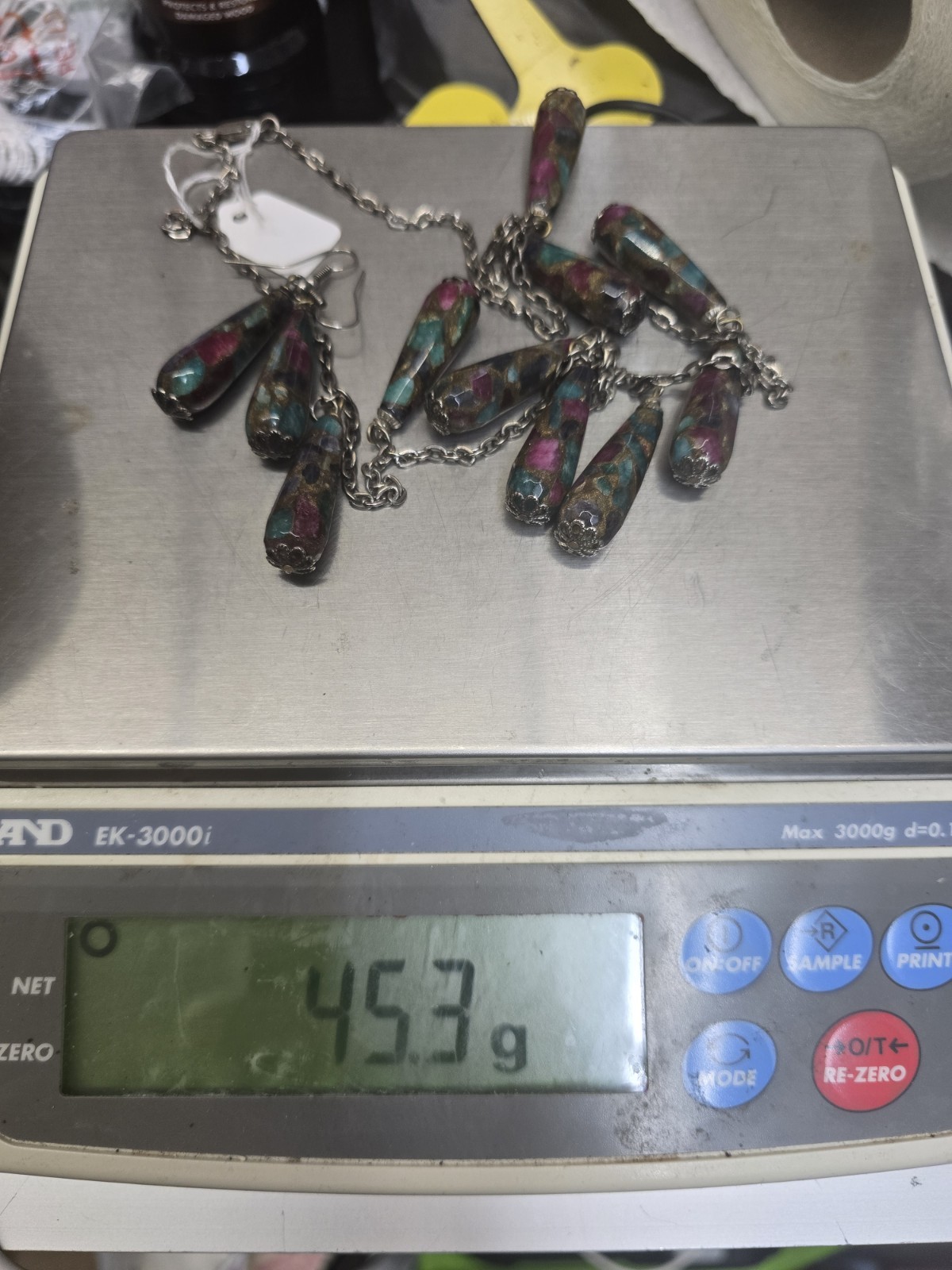 Ruby Sapphire Emerald Composite Sterling 925 Jewe… - image 11