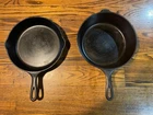 WagnerWare Cast Iron Skillet #8 & Fryer #8 With Griswold Lid