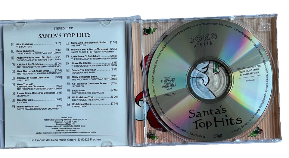 Santa's Top Hits | CD Sampler mit 20 Weihnachtshits | Sehr gut - Bild 3 von 3