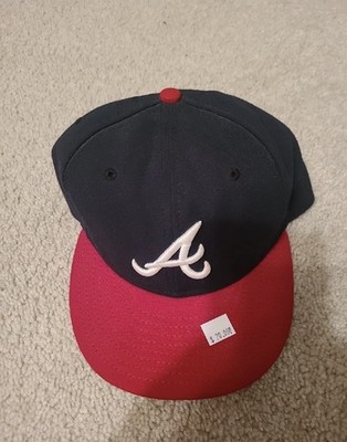 Nice New Era 59fifty Atlanta Braves Size 7 1/2 Fitted Hat. Authentic Collection