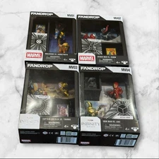 MOOSE TOYS FANDROP DIORAMA  MARVEL MV01 MV02 MV03 MV04 *Set of Four*   NEW
