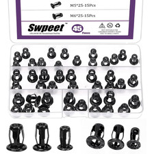 45Pcs 3-Größen M4 M5 M6 Hohle Jack Muttern ...