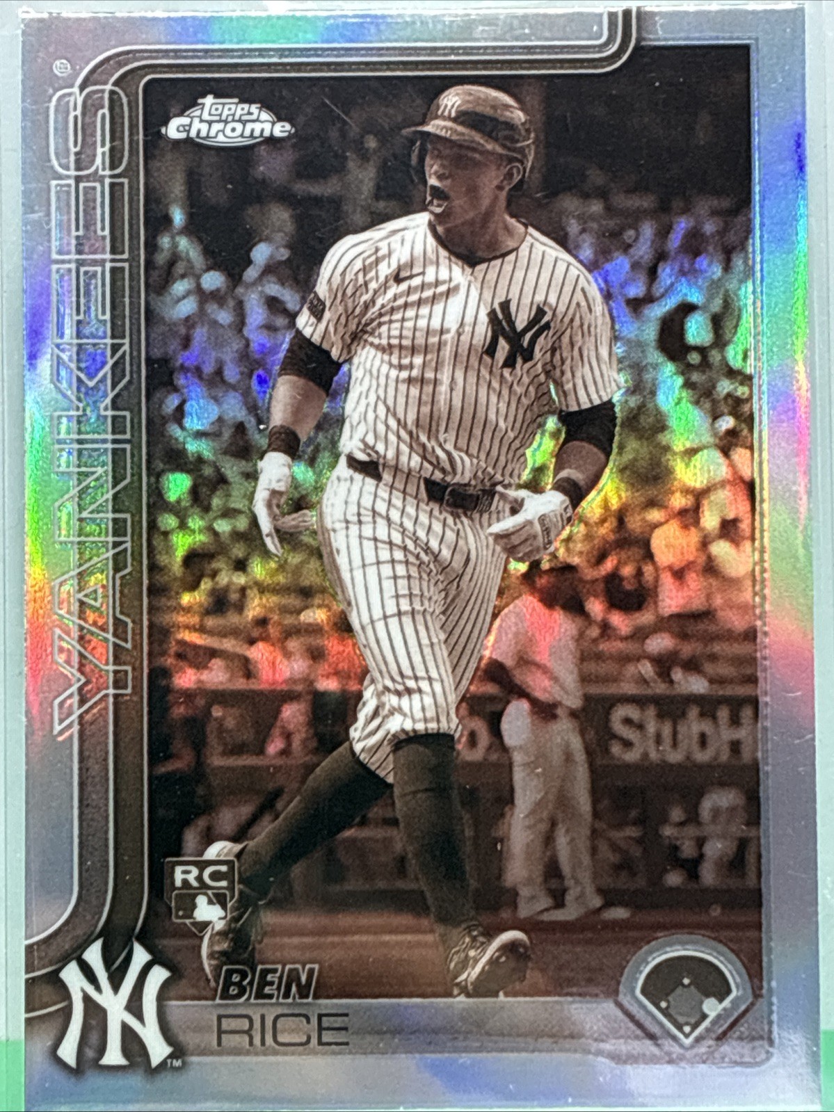 2025 Topps Chrome - Ben Rice #139 Sepia Refractor (RC)