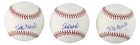 Stan Musial Signed OML Selig Baseball Collection (3) - PSA/DNA