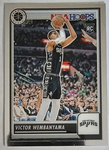 Victor Wembanyama 2023-24 Panini Nba Hoops Premium Stock #108 Rookie RC Spurs