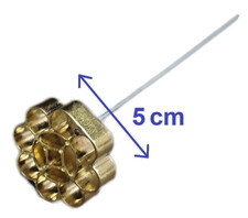 5cm Swedish Nordic Rosette Iron Cookie Maker Brass Biscuit Stamp Frying Mold