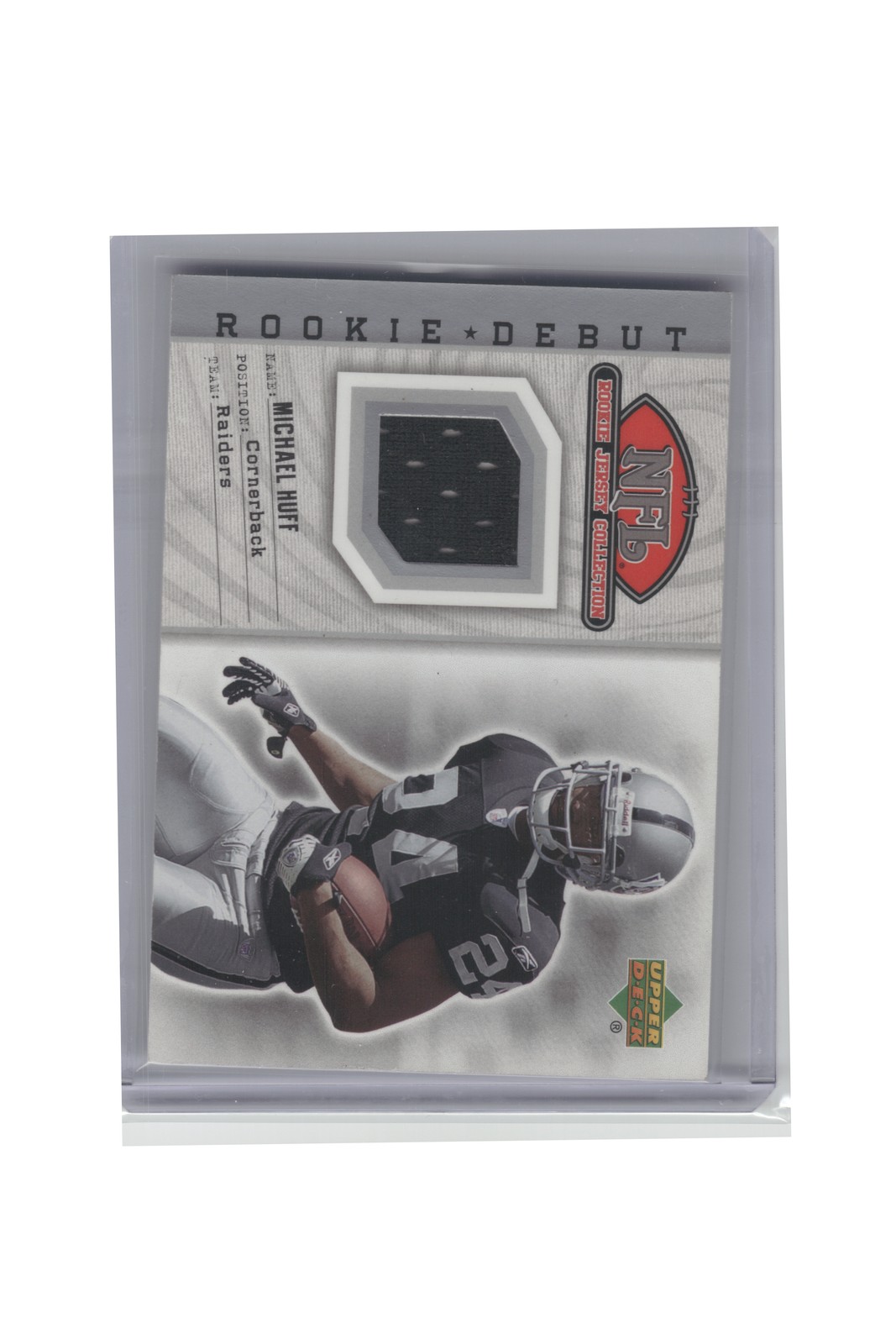 Michael Huff Upper Deck Rookie Debut Rookie Jersey Collection #79TE Rookie Jersey Collection