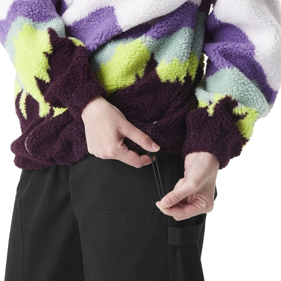 Chaqueta polar Picture Nyss con cremallera para mujer nueva con etiquetas - blanca/púrpura Montañas - XL Foto 3 de 4