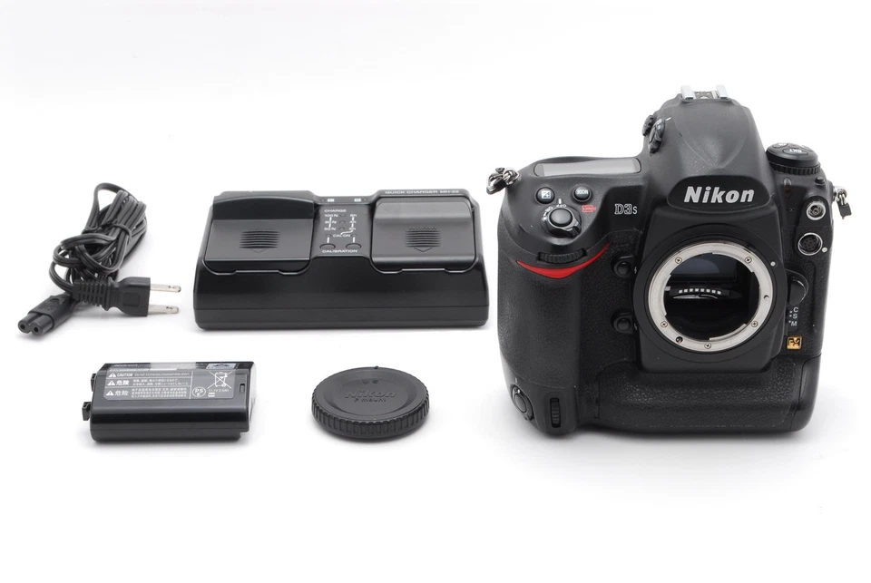 [COMO NUEVO] Cuerpo de cámara digital Nikon D3s 2,1 MP SLR negro montaje F de JAPÓN Foto 2 de 4