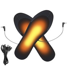 Cuttable Electric Heated Insoles USB Feet Heater Foot Pads Winter Warmer Insole