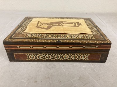 Antique Persian/Middle Eastern Intricately Inlaid Trinket Box Handmade
