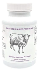Grass Fed and Finished New Zealand Sheep Pancreas - 90 Capsules
