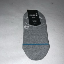 Stance No Show Grey Icon Socks Large Men s 9-12