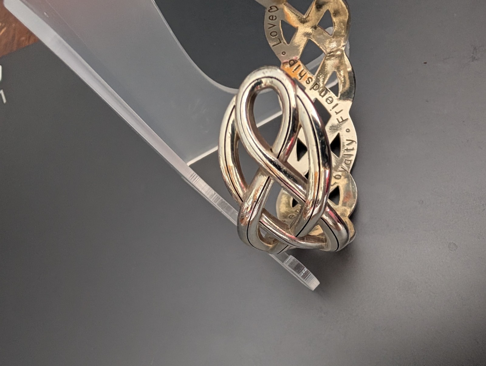 Brighton Silver Interlock Braid Cuff Bracelet - image 3