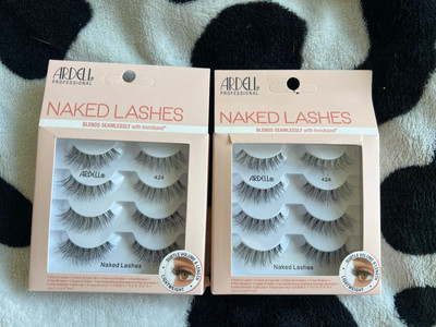 (2) ARDELL PROFESSIONAL NAKED LASHES STRIP LASHES ''424'' - 4 PAIR PACK