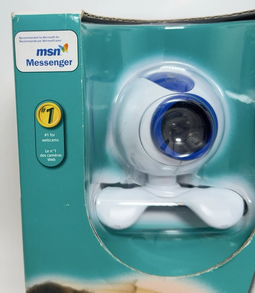 Vintage 2005 Logitech QuickCam Chat 2 Camera Headset Webcam New Sealed - Image 4 of 4