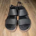 Crocs Women's LiteRide Brooklyn Low Wedge Platform Sandals Black W7 — photo 1