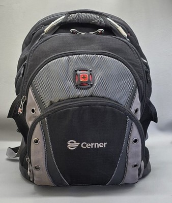 Swiss Gear Laptop Backpack Wenger Synergy 16 in Black Gray Tablet Pockets