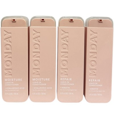 4 MONDAY 5.1 oz. Leave-In Conditioners, Hyaluronic Acid, Keratin Dry & Dull Hair