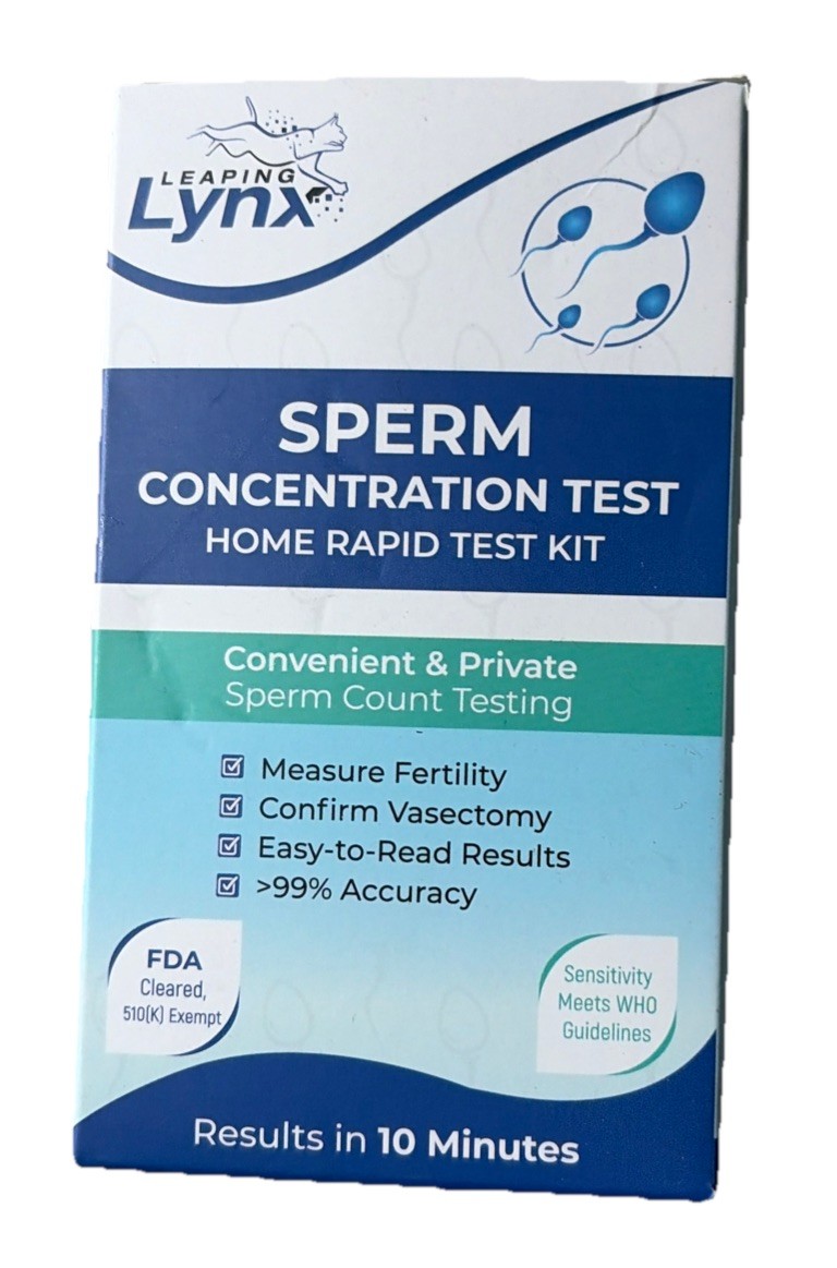 Fertility Test Kit for Men, Shows Normal or Low Sperm Count Easy Test 11/11/2027