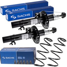 2x SACHS STOSSDÄMPFER+FAHRWERKSFEDERN VORNE passend für VW POLO 6R SEAT TOLEDO 4
