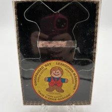 VERY RARE!! Vintage Fox Run Craftsmen Gingerbread Boy Metal Cookie Cutter 8"