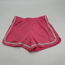 Justice Shorts Girls Size 12 Pink Logo Embroidered.. 34790