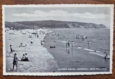 Warren Beach, Abersoch in der Nähe von Pwllheli Postkarte