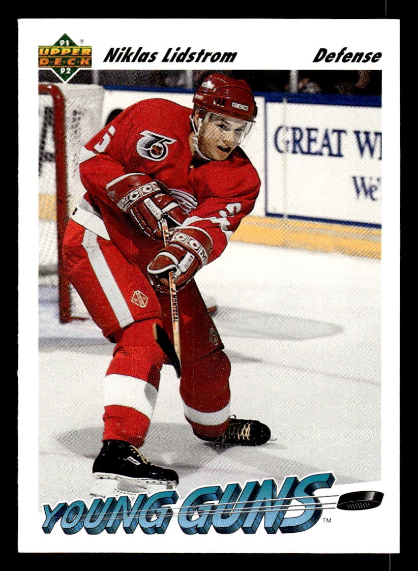 1991-92 Upper Deck #587 Nicklas Lidstrom Young Guns