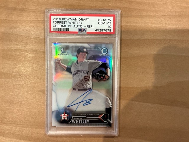 2016 Bowman Draft Chrome Auto Forrest Whitley #CDA-FW Refractor /499 PSA 10